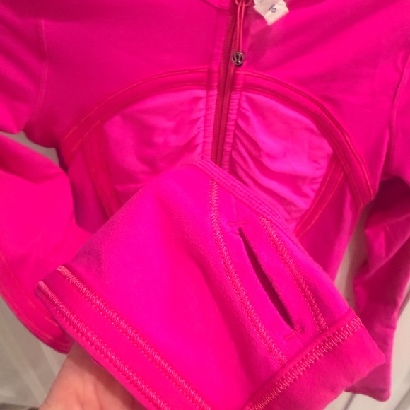 Lululemon Pure Balance Jacket 4 Paris Pink Hooded Stretch Running Gym! EUC! - Picture 6 of 10